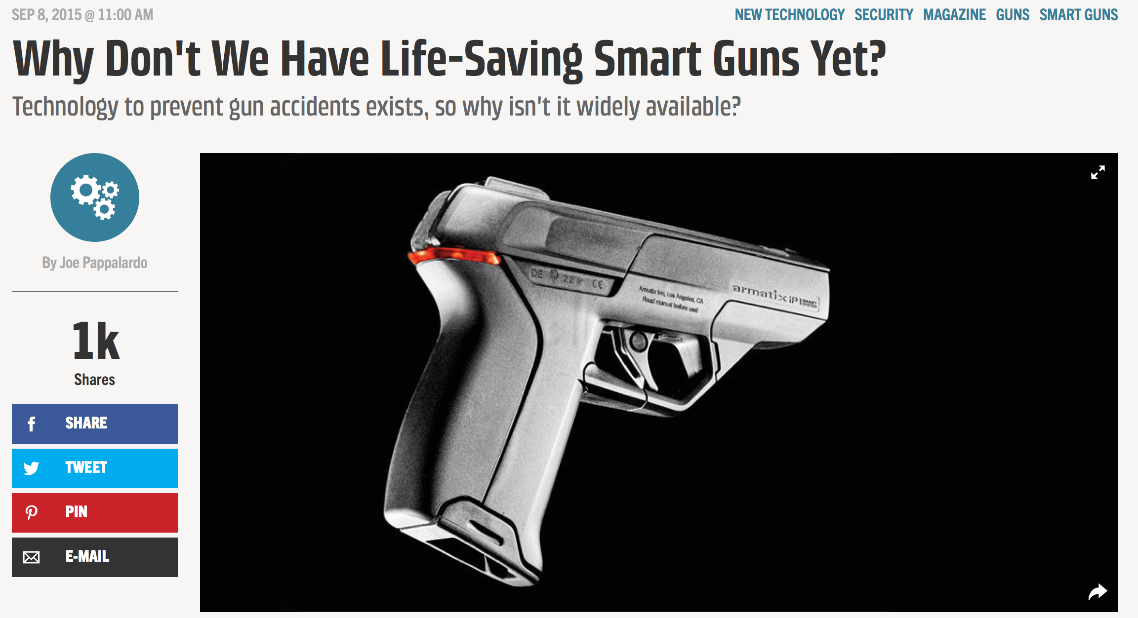 popular mechanics smart guns